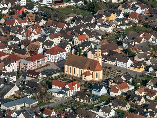 Luftaufnahme von Ringsheim